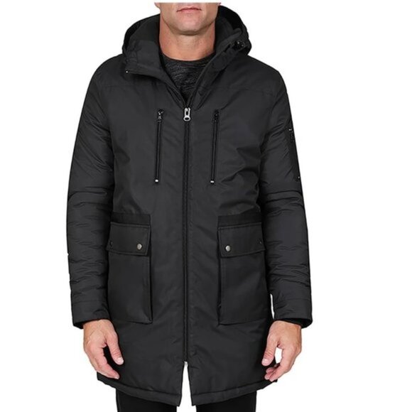 SLATE & STONE Long Hooded Parka - Picture 1 of 10